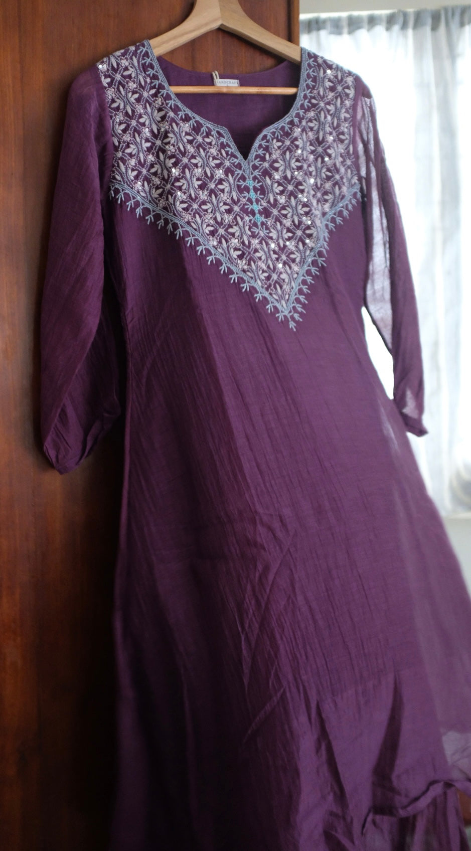 Naazé | The Art of Chikankari ( Violet )