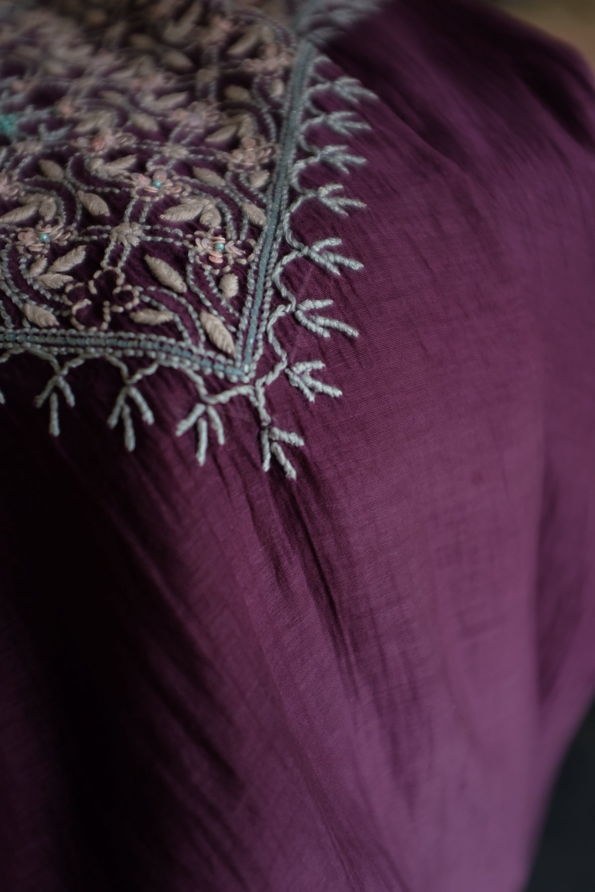 Naazé | The Art of Chikankari ( Violet )