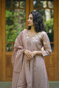 Smoky Lavender Kurta Set | Party wear