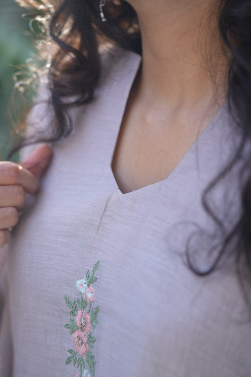 Greyish Kurta Set | Party wear