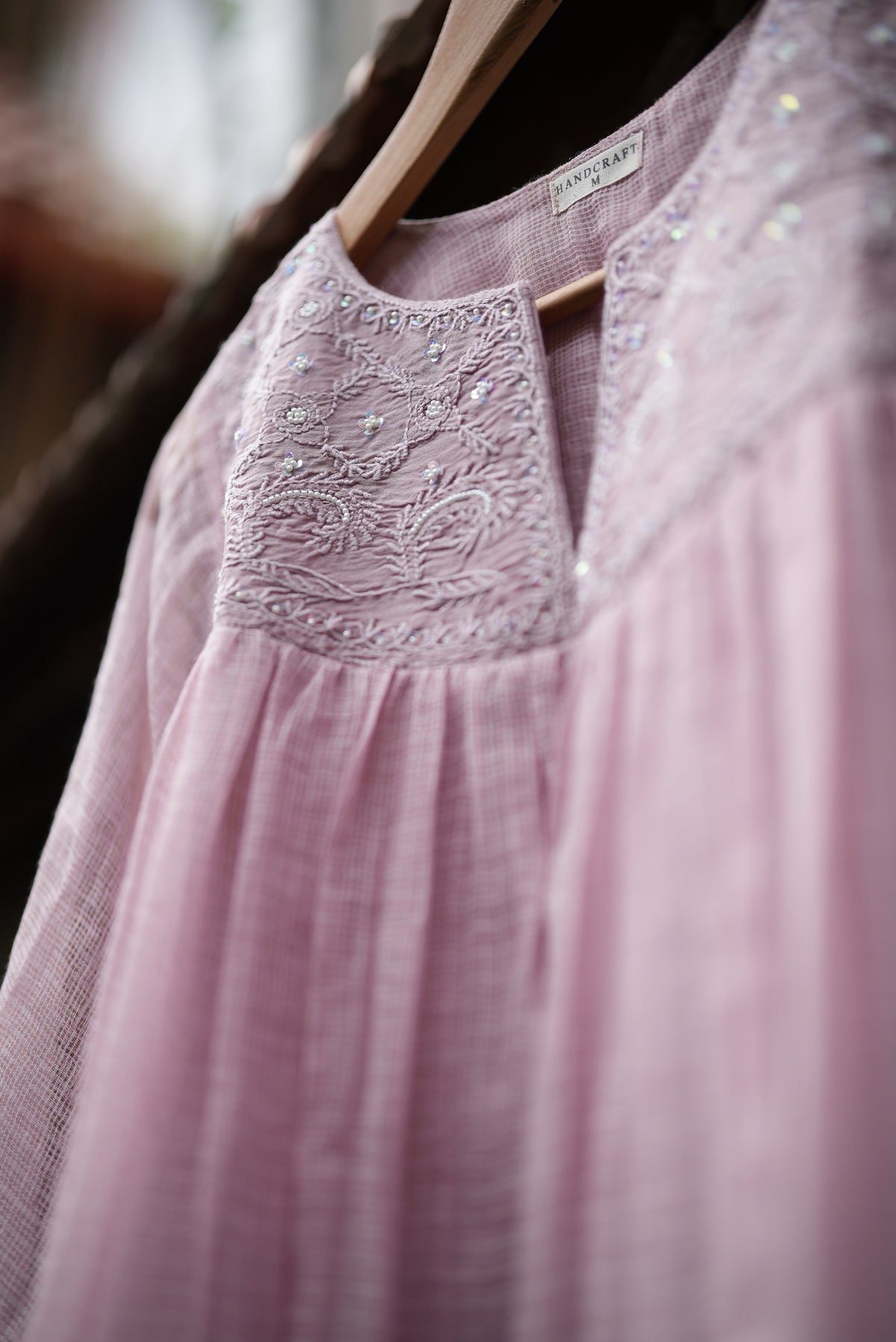 Naazé | The Art of Chikankari ( Pastel Lavender )