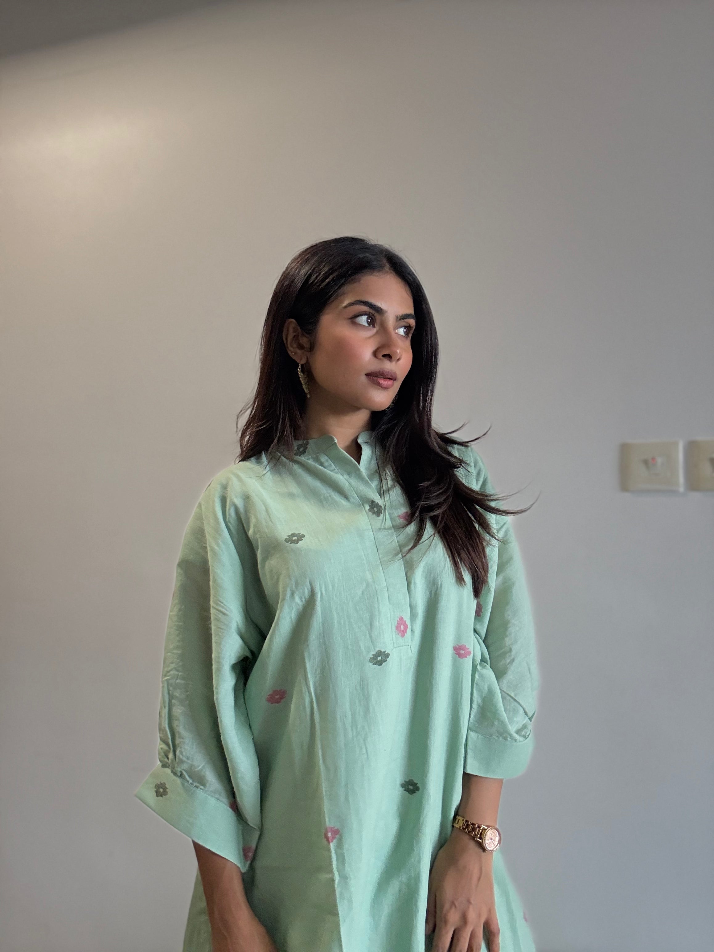 Summer Handloom Jamdani Co-ord set