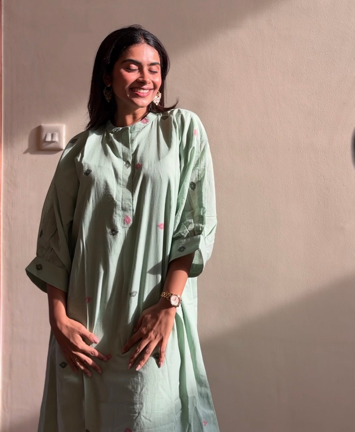 Summer Handloom Jamdani Co-ord set