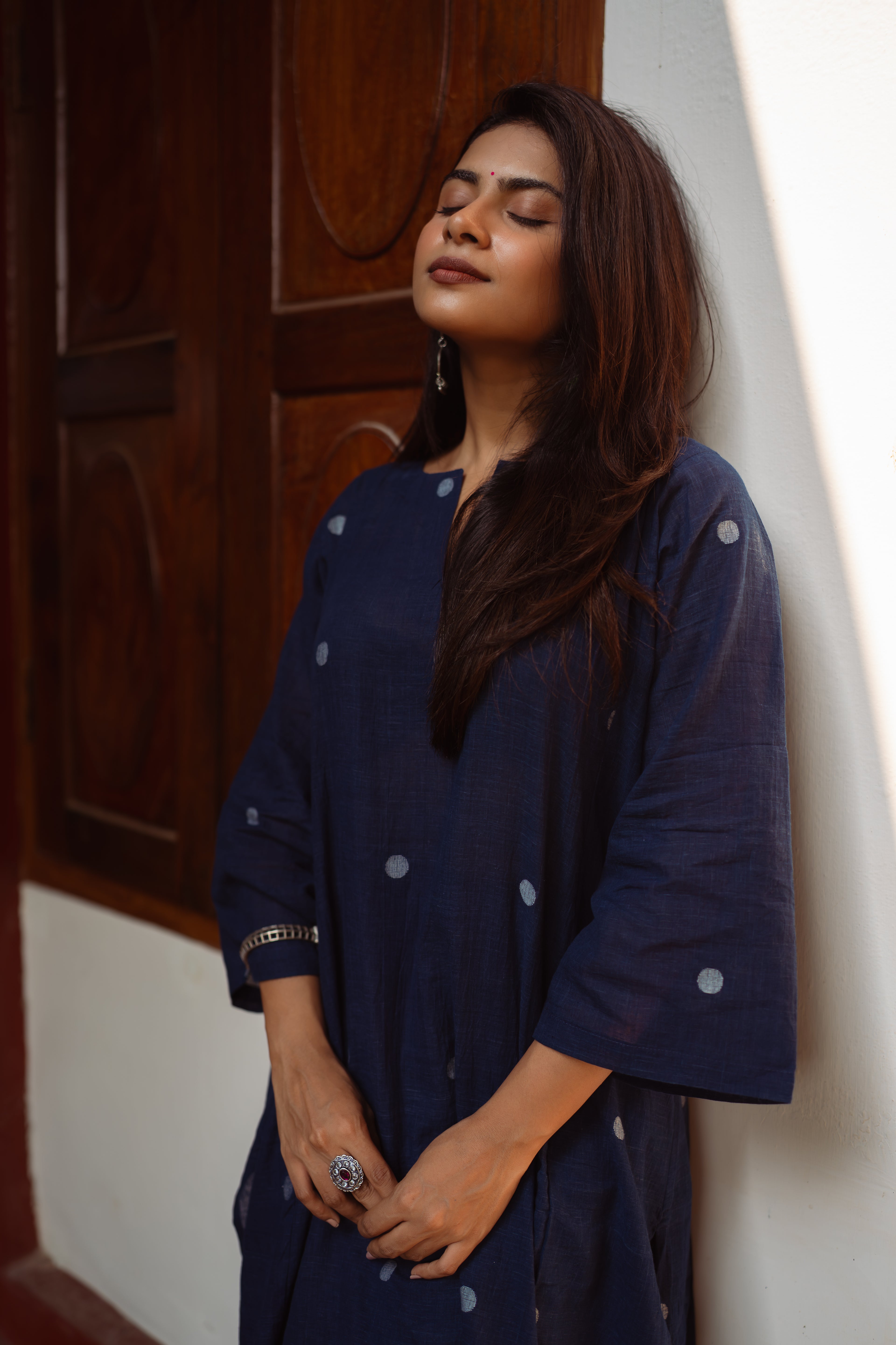 Summer Handloom Jamdani Co-ord set