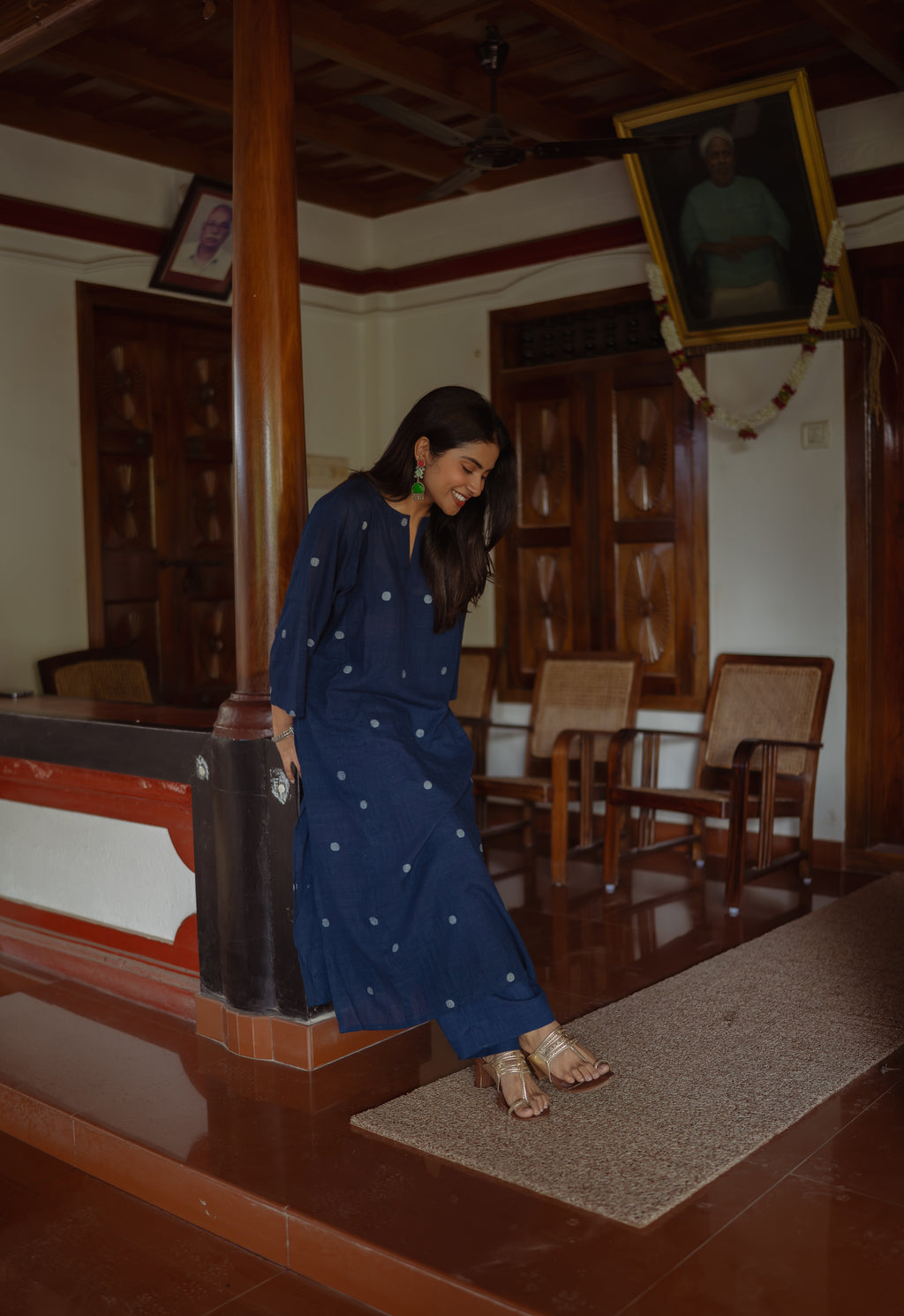 Summer Handloom Jamdani Co-ord set