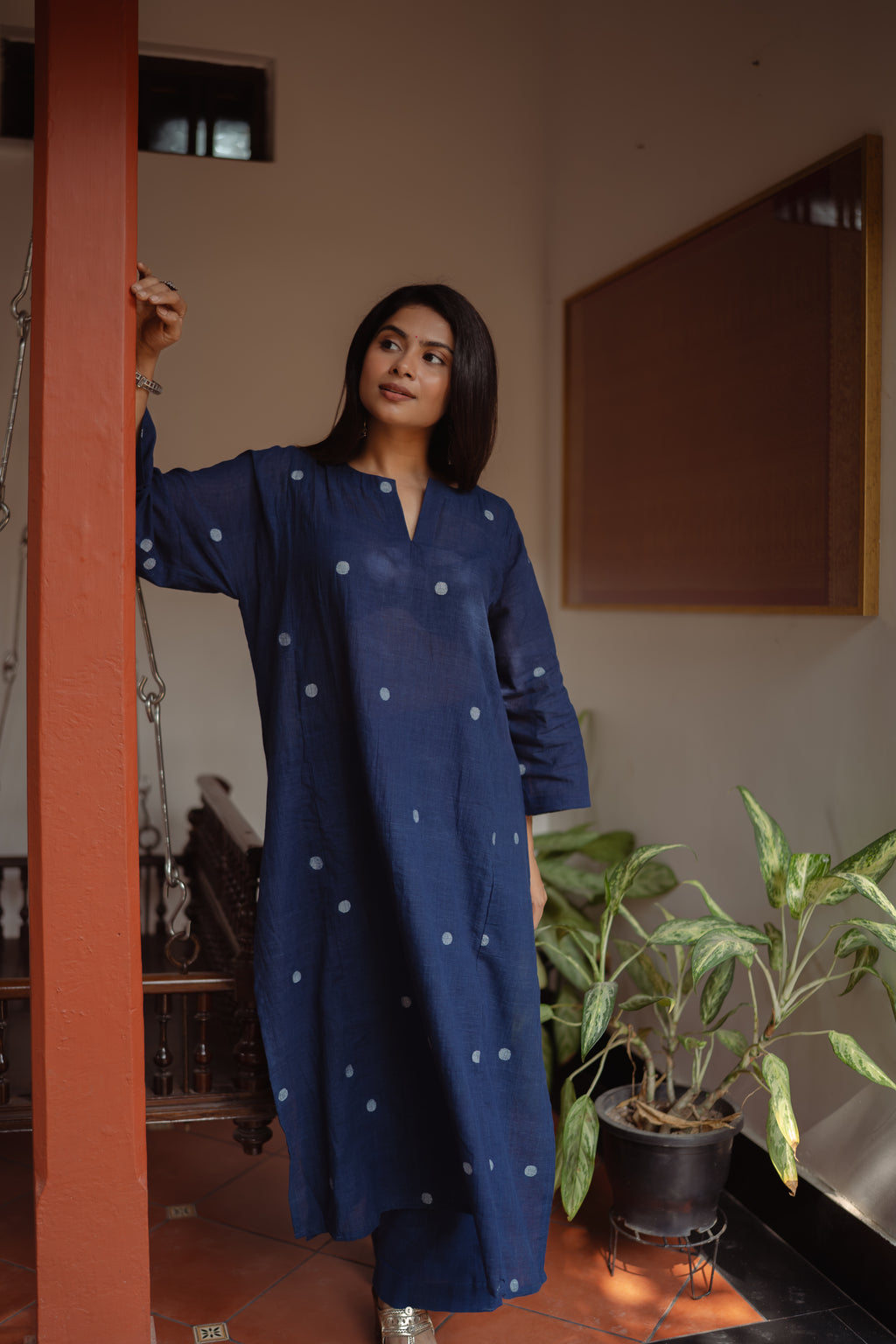 Summer Handloom Jamdani Co-ord set