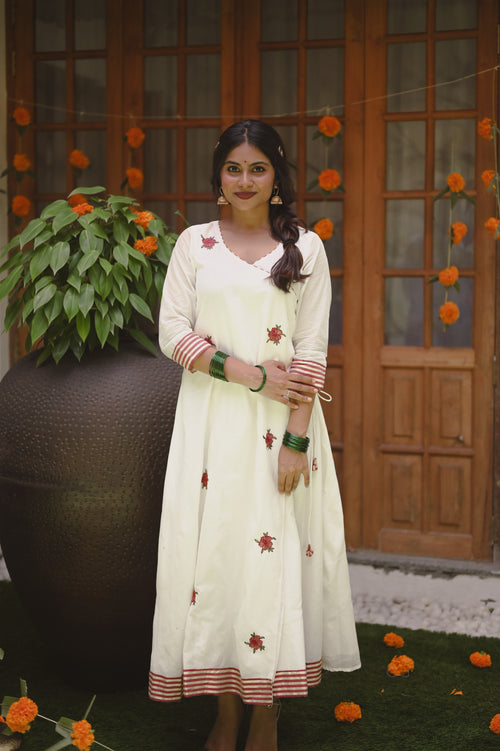 Hibiscus Wrap Dress| Onam pret