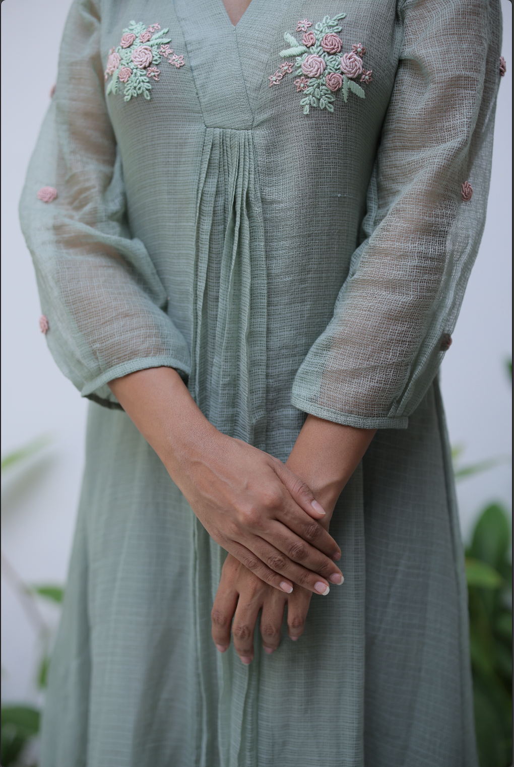 Sage Green | Light Summer Party Wear